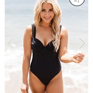 Black one piece bathing suit from Pink Lily